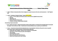 Programm LLL Festival Seminar