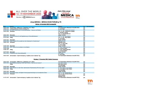 Das Programm enthält in der Mitte des oberen Teils eine Grafik mit hintereinander und zueinander stehenden Personen, die rot und dunkelblau nur als Schatten erkennbar sind. Feine hellblaue Linien stellen die Verbindungen und Vernetzungen zwischen den einzelnen und vermutlich weiter entfernten Personen dar, versehen zwischendurch mit dreickförmigen und runden Vernetzungsknoten.