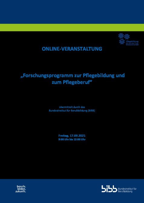 Forschungsprogramm zur Pflegebildung und zum Pflegeberuf