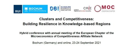 Clusters and Competitiveness: Building Resilience in Knowledge-based Regions Clusters and Competitiveness: Building Resilience in Knowledge-based Regions