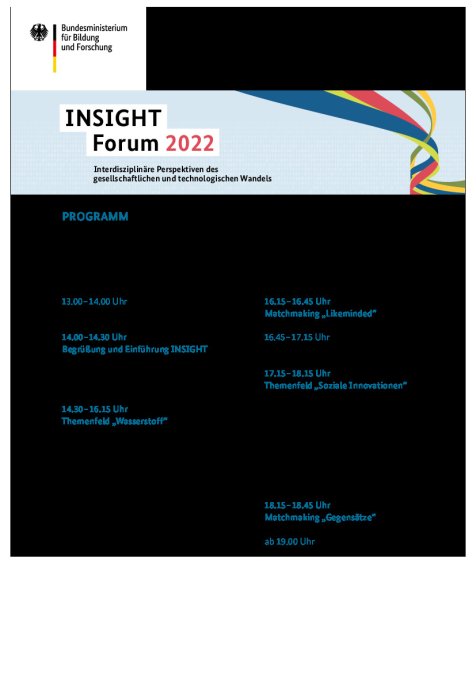Programm Insight Forum 2022 ISI