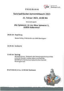 Programm Sozialpolitischer Aschermittwoch 2023
