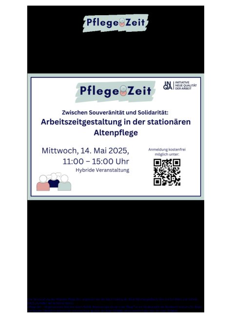 Abschlussveranstaltung Pflegezeit