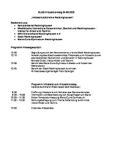 Programm Hitzeschutzbündnis 2025