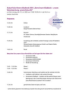 Programm Gladbecker Zukunftskonferenz 100725