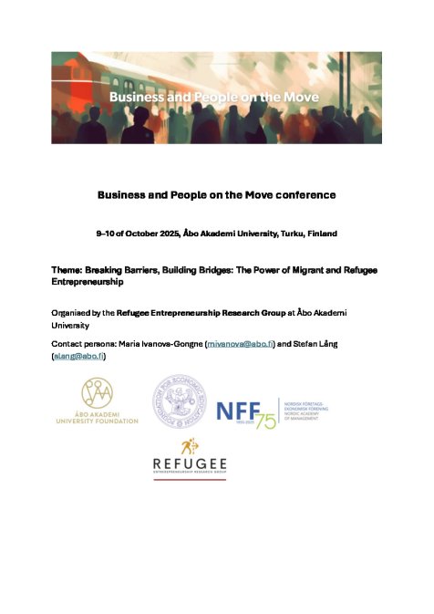 Program for Conference Business and People on the move 2025